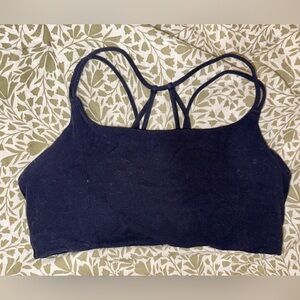 Athleta Navy Strappy Sports Bra Size M